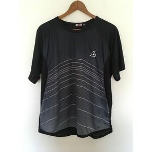 Le Coq Sportif Mens T-Shirt Sz M Reactive Technology Rooster Logo Polyester